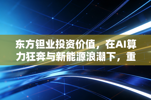 东方钽业投资价值，在AI算力狂奔与新能源浪潮下，重估这位稀缺金属老将的成色