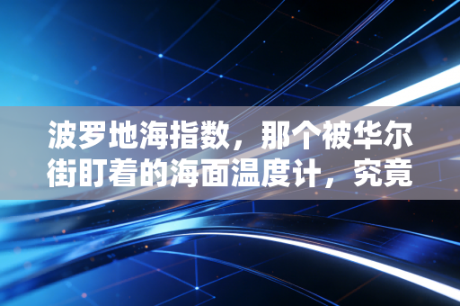 波罗地海指数，那个被华尔街盯着的海面温度计，究竟藏着什么财富密码？