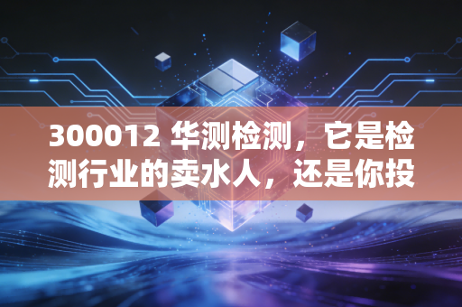 300012 华测检测，它是检测行业的卖水人，还是你投资组合里的定海神针？