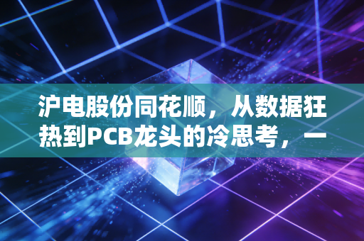 沪电股份同花顺，从数据狂热到PCB龙头的冷思考，一场关于确定性的博弈