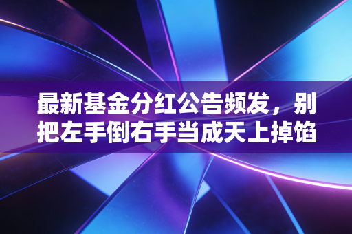 最新基金分红公告频发,别把左手倒右手当成天上掉馅饼——深度解读分红背后的真实逻辑