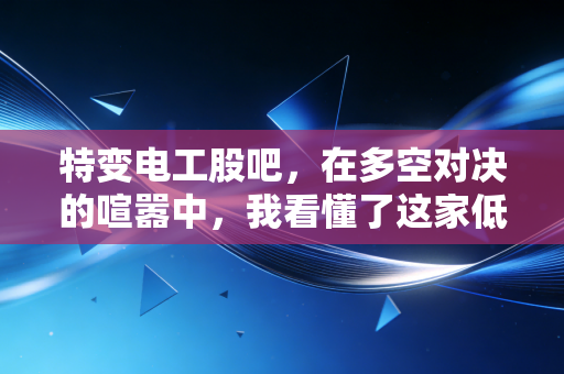特变电工股吧,在多空对决的喧嚣中,我看懂了这家低调巨兽的真实底色
