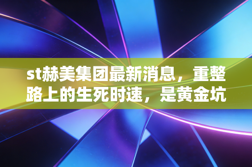 st赫美集团最新消息，重整路上的生死时速，是黄金坑还是深渊？