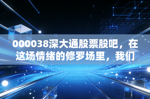 000038深大通股票股吧,在这场情绪的修罗场里,我们到底在博弈什么?