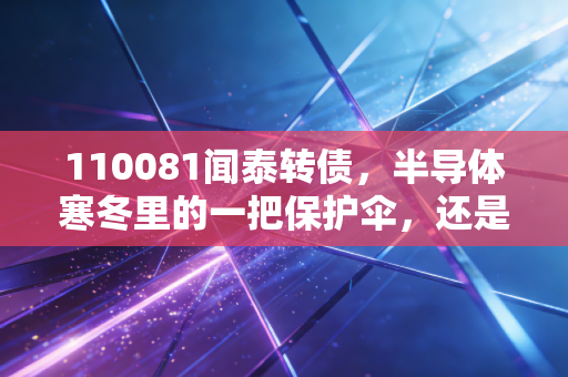 110081闻泰转债,半导体寒冬里的一把保护伞,还是下一个十倍股的潜伏地?