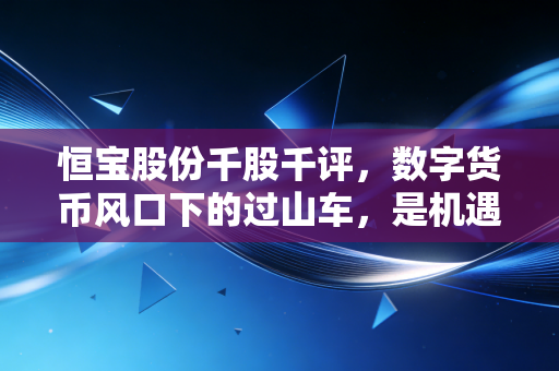 恒宝股份千股千评,数字货币风口下的过山车,是机遇还是陷阱?