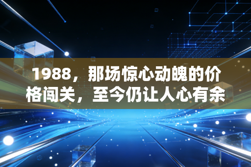 1988,那场惊心动魄的价格闯关,至今仍让人心有余悸