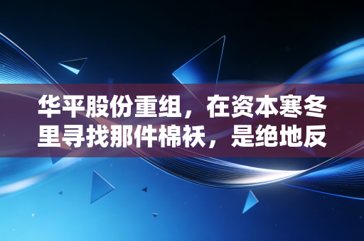 华平股份重组,在资本寒冬里寻找那件棉袄,是绝地反击还是最后的狂欢?