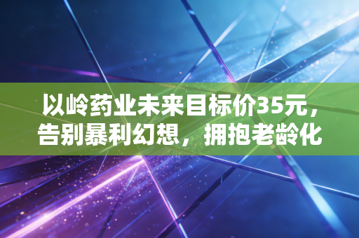 以岭药业未来目标价35元，告别暴利幻想，拥抱老龄化时代的稳健红利