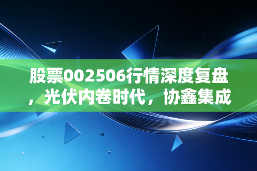 股票002506行情深度复盘，光伏内卷时代，协鑫集成如何走出至暗时刻？