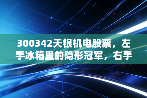 300342天银机电股票，左手冰箱里的隐形冠军，右手仰望星空的军工梦，这票到底怎么玩？