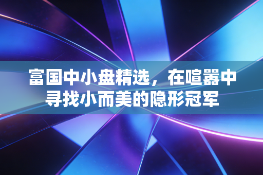 富国中小盘精选，在喧嚣中寻找小而美的隐形冠军