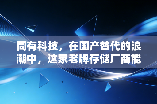 同有科技,在国产替代的浪潮中,这家老牌存储厂商能否迎来第二春?