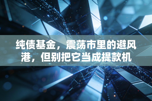 纯债基金，震荡市里的避风港，但别把它当成提款机