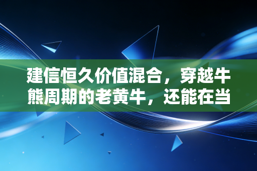 建信恒久价值混合，穿越牛熊周期的老黄牛，还能在当下的市场为你守住财富吗？
