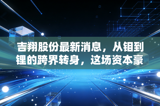 吉翔股份最新消息,从钼到锂的跨界转身,这场资本豪赌到底值不值得跟?