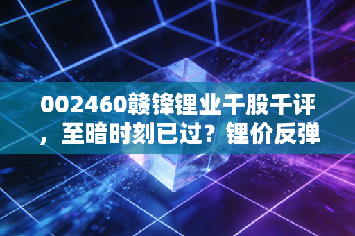 002460赣锋锂业千股千评,至暗时刻已过?锂价反弹下的抄底博弈与长期信仰