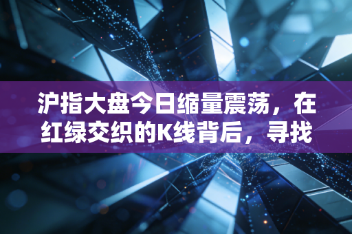 沪指大盘今日缩量震荡，在红绿交织的K线背后，寻找属于普通人的确定性