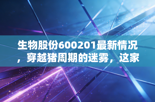 生物股份600201最新情况，穿越猪周期的迷雾，这家疫苗龙头的新故事还能讲多久？