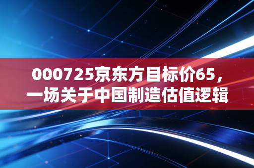 000725京东方目标价65,一场关于中国制造估值逻辑的狂想与现实博弈
