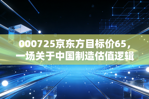 000725京东方目标价65,一场关于中国制造估值逻辑的狂想与现实博弈
