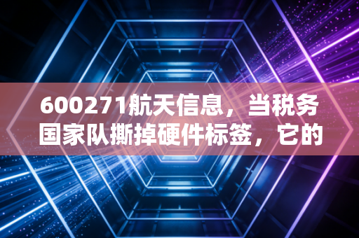 600271航天信息，当税务国家队撕掉硬件标签，它的第二增长曲线还靠谱吗？