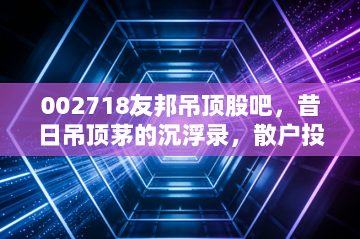002718友邦吊顶股吧,昔日吊顶茅的沉浮录,散户投资者该如何面对当下的至暗时刻?