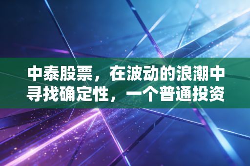 中泰股票,在波动的浪潮中寻找确定性,一个普通投资者的观察笔记