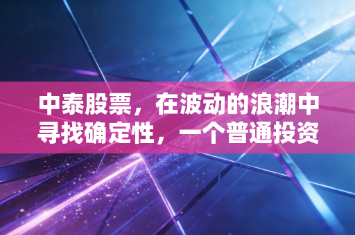 中泰股票，在波动的浪潮中寻找确定性，一个普通投资者的观察笔记