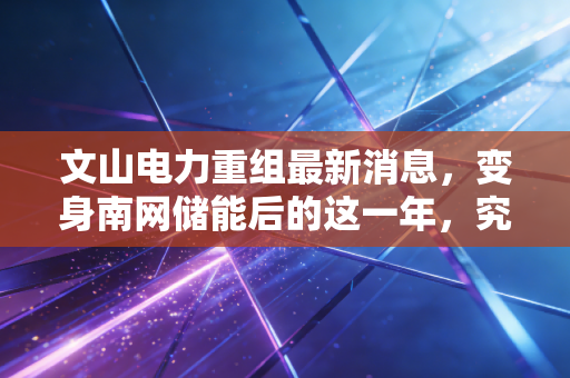 文山电力重组最新消息，变身南网储能后的这一年，究竟是脱胎换骨还是换个马甲？