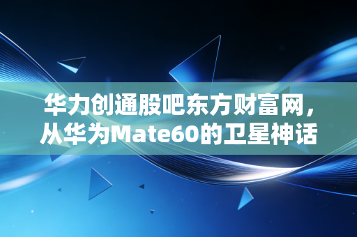 华力创通股吧东方财富网,从华为Mate60的卫星神话到散户的过山车人生,我们该如何下注?