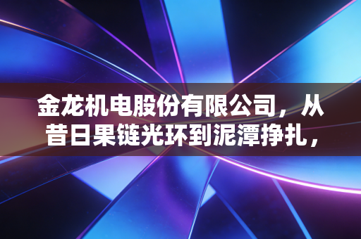 金龙机电股份有限公司，从昔日果链光环到泥潭挣扎，这家老牌电子厂的翻身仗能赢吗？