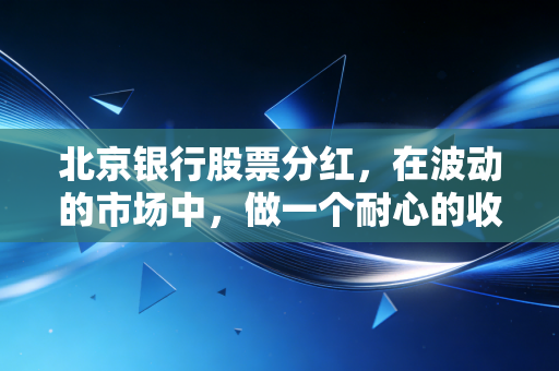 北京银行股票分红，在波动的市场中，做一个耐心的收租人