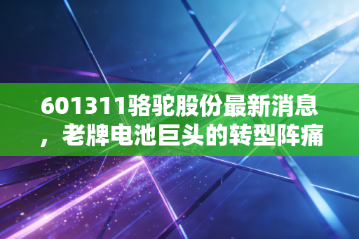 601311骆驼股份最新消息，老牌电池巨头的转型阵痛与新生，这只股还能买吗？
