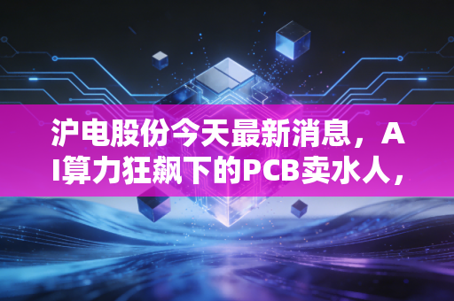 沪电股份今天最新消息，AI算力狂飙下的PCB卖水人，这波红利到底还能吃多久？