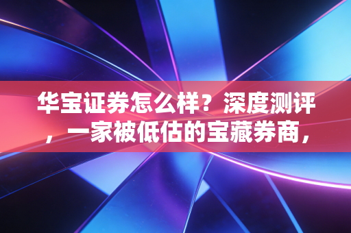华宝证券怎么样？深度测评，一家被低估的宝藏券商，还是仅仅是个小众玩家？