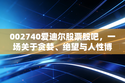 002740爱迪尔股票股吧，一场关于贪婪、绝望与人性博弈的残酷教科书