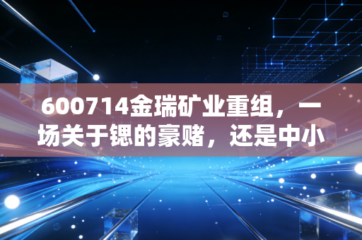 600714金瑞矿业重组，一场关于锶的豪赌，还是中小市值的涅槃重生？