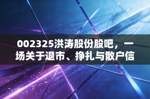 002325洪涛股份股吧，一场关于退市、挣扎与散户信仰的残酷博弈