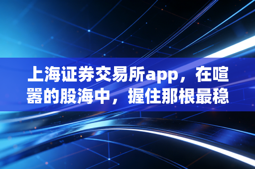 上海证券交易所app，在喧嚣的股海中，握住那根最稳的定海神针