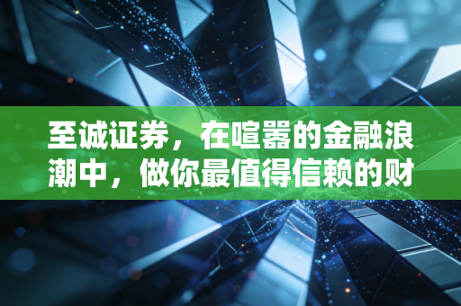 至诚证券,在喧嚣的金融浪潮中,做你最值得信赖的财富摆渡人