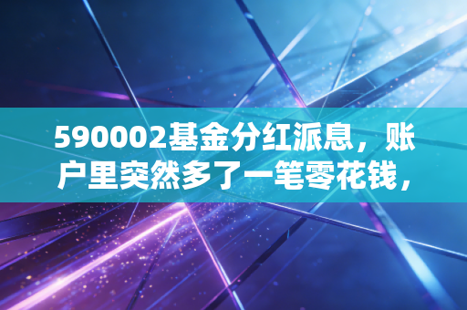 590002基金分红派息,账户里突然多了一笔零花钱,这究竟是天上掉馅饼还是数字游戏?