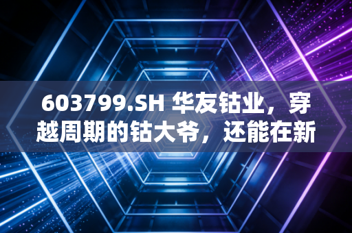 603799.SH 华友钴业，穿越周期的钴大爷，还能在新能源的红海里游多远？