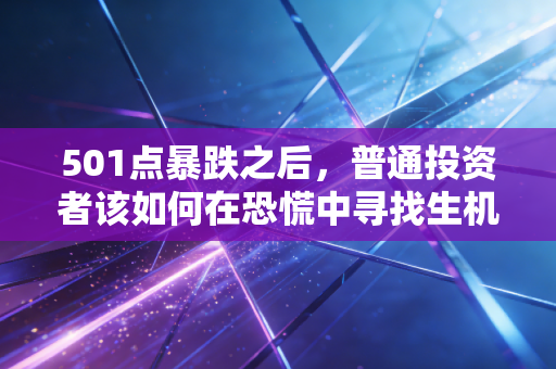 501点暴跌之后,普通投资者该如何在恐慌中寻找生机?