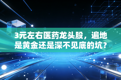 3元左右医药龙头股,遍地是黄金还是深不见底的坑?聊聊我的真实看法