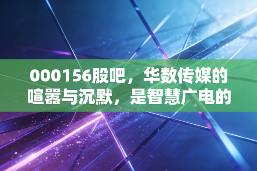 000156股吧,华数传媒的喧嚣与沉默,是智慧广电的春天还是散户的修罗场?
