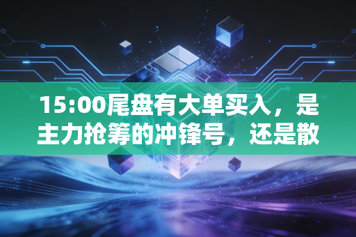 15:00尾盘有大单买入，是主力抢筹的冲锋号，还是散户接盘的迷魂汤？