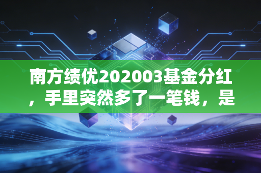 南方绩优202003基金分红,手里突然多了一笔钱,是落袋为安还是再投未来?