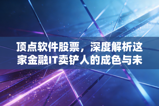 顶点软件股票，深度解析这家金融IT卖铲人的成色与未来