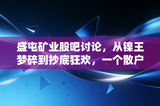 盛屯矿业股吧讨论，从镍王梦碎到抄底狂欢，一个散户眼中的周期股悲欢录